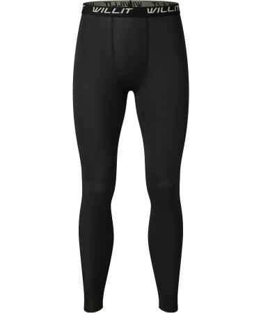 Willit Boys' Quick Dry Compression Basketball Leggings - Black, Medium | Youth Sports Tights & Base Layer - Buy Online on SooperMarket.com