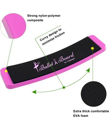 Portable Ballet Turning Board - Spin Turn Board for Dancers, Ice Skaters, Gymnasts & Cheerleaders - Pink - Buy Online on SooperMarket.com