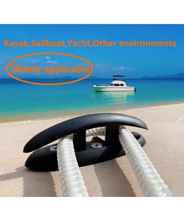 LSahyong 5 Folding Flip Up Cleat Dock Deck Boat Marine Kayak Hardware - Black (4 Pack) - Buy Online on SooperMarket.com
