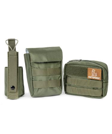 Pattepoint hip pocket Utility bag Receptive patches for dogs for dogs Westernware pack bag additional accessories backpack set for moll system Tactical dog harness - green