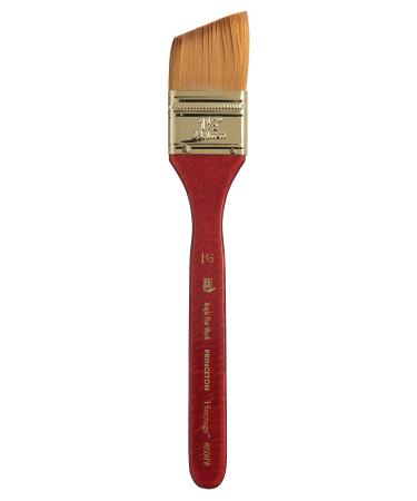 Princeton Heritage, Series 4050, Synthetic Sable Paint Brush for Watercolor, Angle Flat Wash, 1-1/2 Inch