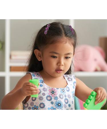 Set of 8 Sparkly Crystal Hair Barrettes - Small French Clips in 8 Colors - JCGY 8338 - Buy Online on SooperMarket.com