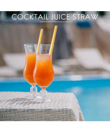 Jesnoe Gold Foil Straws Biodegradable Disposable Drinking Straws Pack of 100 Celebrations - Buy Online on SooperMarket.com