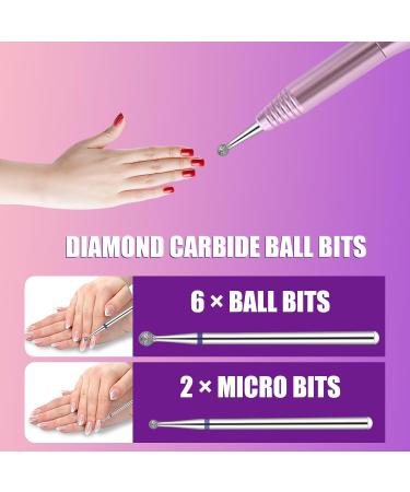 Cobee 30 Pcs Tungsten Carbide Nail Drill Bits Set - Professional Electric Nail Cutter Safety Bits for Acrylic Gel Nails - Manicure Supplies Tool - Buy Online on SooperMarket.com