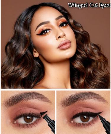 Go Ho Black Liquid Eyeliner Stamp for Cat Eyes - Waterproof, Long-lasting, Smudge-proof Wingliner - 1 PC - Buy Online on SooperMarket.com