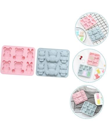 IMIKEYA Cookie Mold 2pcs Cake Mold Chocolate Mold 3D Silica Gel Lollipop Ice Block Mold 15.9X14.1CM - Buy Online on SooperMarket.com