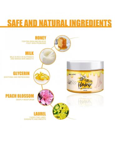 Yuci Banana & Honey-Milk Foot Balm - Repair Cracked Skin & Moisturize Dry Hands/Feet | Anti-Fungal Formula for Rough Skin - Buy Online on SooperMarket.com