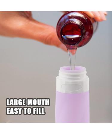 Buy AUPTIG Silicone Travel Bottles Set - 90ml 6PCS Reusable Travel Containers for Toiletries Shampoo & Conditioner - Perfect for International Travel - Buy Online on SooperMarket.com