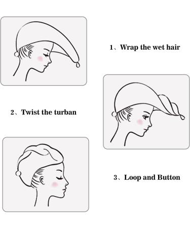 G-Ahora Microfiber Hair Towel - Fast Drying Twist Turban for Curly Hair - Super Absorbent Anti Frizz Towel for Women - Buy Online on SooperMarket.com