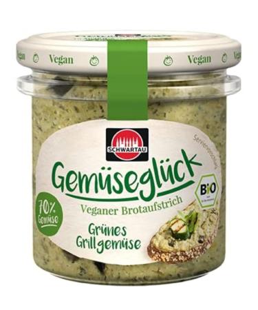 Schwartau Gem segl ck Green Grilled Vegetables vegan organic vegetable spread 135 g 135 g (1 pack) Green Grilled Vegetables