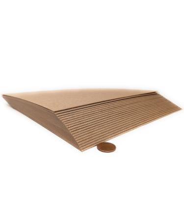 8.5 x 11 Inches 50 Point Kraft Heavy Duty Chipboard Sheets - 20 Per Pack
