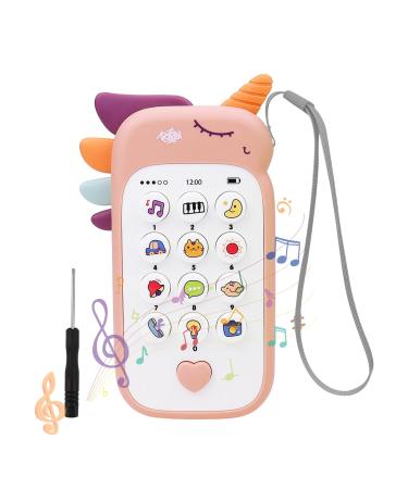 Bougpeng baby phone musical toys baby toys smartphone toys for children from 6 months telephone toys gift with songs sounds text and flashing lights
