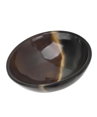 Handcrafted Yellow Jauarta Ox Horn Small Bowl | Round Gua Sha Scraper | Fine Workmanship & Smooth Surface - Perfect for Skincare - Buy Online on SooperMarket.com