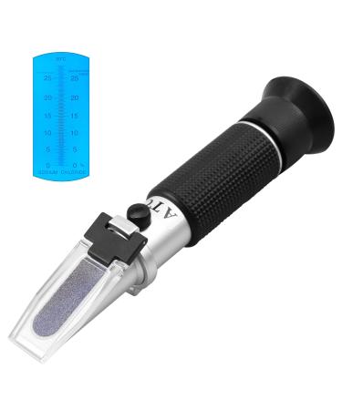 Autoutlet salt content Refractometer 0-28% ATC Salinity Refractometer Salinometer Refractometer Food Salz content tester for sea water Sole water food industry soy sauce etc.