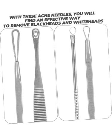 Baluue 1 Set Blackhead Removal Tool Scraper Tool Blemish Extractor Tool Pore Cleaner Stainless Steel Silver - Buy Online on SooperMarket.com