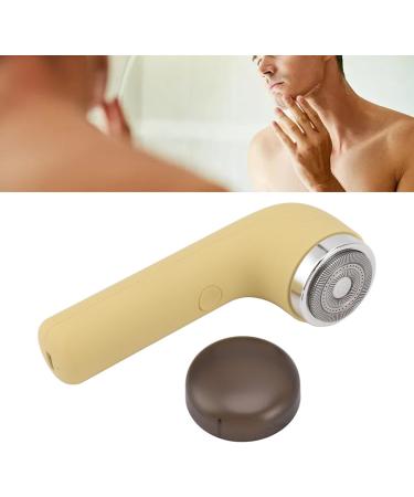 AYNEFY Portable Mini Beard Trimmer - Fast Motor Hair Remover for Travel | Compact & Lightweight | USB Cable Included (Yellow - Buy Online on SooperMarket.com