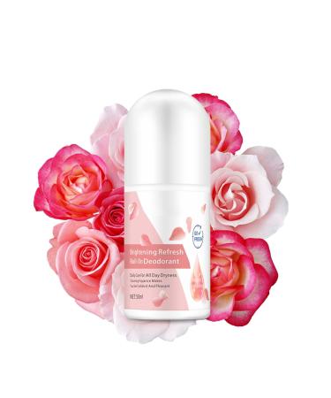 Natural Deodorant Roll On Rose & Vitamin C Ladies Deodorant Roll-On Effective Protection Soothing Refreshing Skin Barrier Repair Antiperspirant Women Anti Sweating Dew Deodorant Suitable For Women