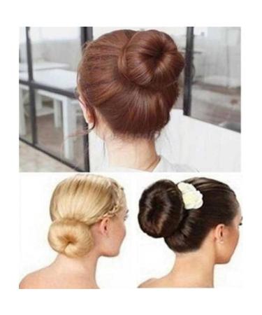 3-Piece Dutt Pillow Hair Knot Rollers - Magical Foam Hair Donut Accessories for Women | DIY Ponytail Holders in Multicolors - Buy Online on SooperMarket.com
