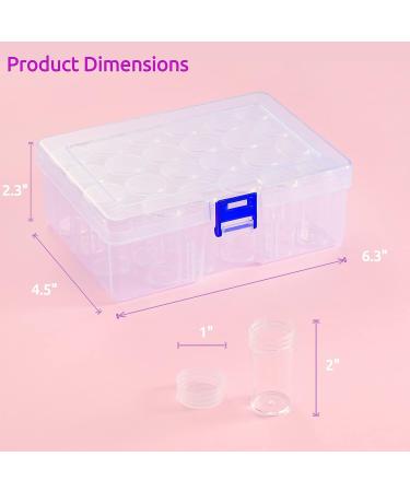 JUSTDOLIFE Embroidery Diamond Storage Box - 30 Small Beads Containers for Diamond Painting, Jewelry, Art & Craft - Buy Online on SooperMarket.com