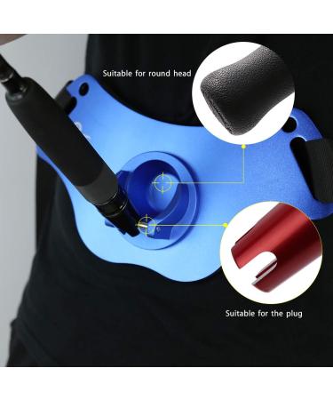 San Like Fishing Belt - Adjustable Aluminum/Carbon Fiber Waist Fight Belt for Stand-Up Offshore Fishing (Blue) - Buy Online on SooperMarket.com