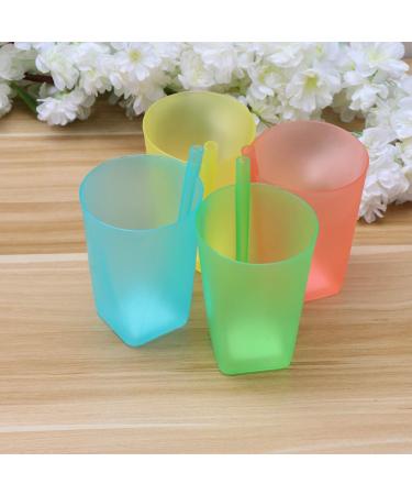 EXCEART 4PC Colorful Sip Cups for Kids with Built-in Straw | BPA-Free - Buy Online on SooperMarket.com