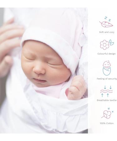 Baby Swaddle Wrap Blanket - Newborn Cotton Swaddling Sleeping Bag 0-3 Months (Blue Stars) - Buy Online on SooperMarket.com