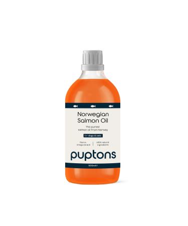Total Pets Salmon Oil for Dogs Cats & Pets | 500ml Norwegian Salmon Oil | Omega 3 6 & 9 Fish Oil Supplement | Helps Itchy Skin Joint Care Skin & Coat Soft Paws (500ml)