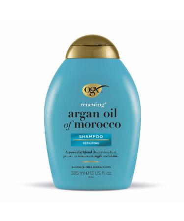 OGX Argan Oil of Morocco Sulfate Free Shampoo for Dry Hair 385ml (Pack of 1) Argan Oil Shampoo