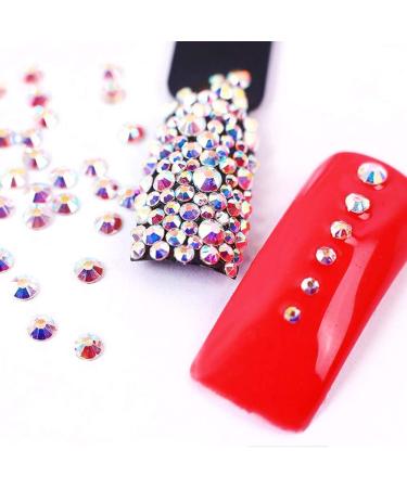 2320 Pieces Crystals Glass AB Nail Art Rhinestones with Storage Organizer Box - Nail Gems Stones Kit - Buy Online on SooperMarket.com