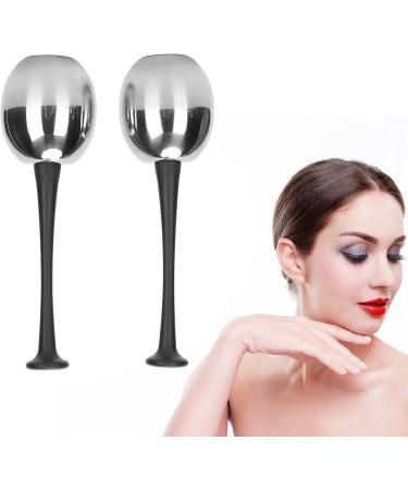 Facial Ice Glove - Ergonomic Stainless Steel Massager for Reducing Swelling | Black Handle - Buy Online on SooperMarket.com