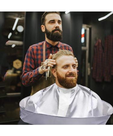 2Pcs Hair Cutting Cape and Beard Bib Set with 2 Suction Cups - For Adults/Kids, Haircut Cape and Beard Catcher Apron for Shaving and Trimming - Buy Online on SooperMarket.com