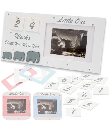 Baby First Scan Picture Frame - Ultrasound Image Frame Gifts for Expectant Mothers | Pregnancy Countdown Calendar - Buy Online on SooperMarket.com