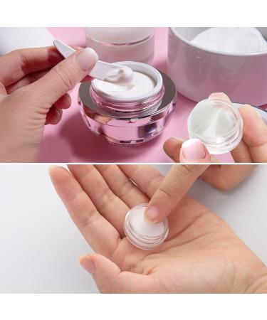 20 Piece Small Jaws Travel Jar Set - Clear Cosmetic Containers with Screw Lids (5ml 10 Colors) | Perfect for Lotion Creams & Travel - Buy Online on SooperMarket.com