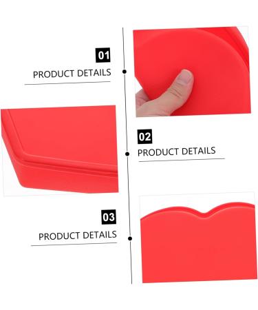 PRETYZOOM Mold Heart Shaped Biscuit Heart Cupcake Pan Silicone Cookie Mini Cupcake Heart Cake Pan Baking Supply Tube Baking Tins Cake Tin Red Wedding Large Baking Dish Silica Gel - Buy Online on SooperMarket.com