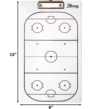 Murray Sporting Goods Ice Hockey Coaches Clipboard - Double-Sided Dry Erase Organizer - Buy Online on SooperMarket.com