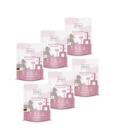 Mjamjam - Premium wet food for cats - squeezing - delicious shrimp on juicy chicken 6 -pack (6 x 300 g) grain free with extra meat shrimp + chicken 300 g (6 Pack)