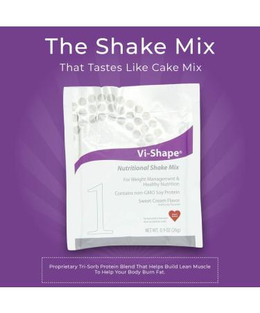 ViSalus Vi-Shape Nutritional Shake Mix Travel Packets (15 Count) - Sweet Cream Flavor - Buy Online on SooperMarket.com
