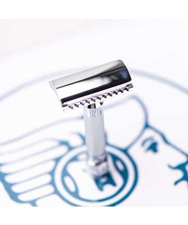 Merkur 34C Razor Plane | Compact Gloss Chrome Handle | Closed Comb Wet Shaving | Made in Germany | Zinc Die Casting & Brass Handle - Buy Online on SooperMarket.com