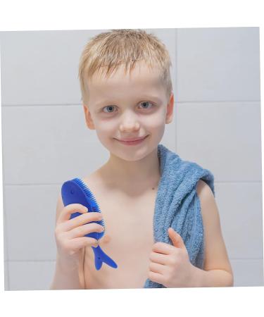 2pcs Silicone Scalp Scrubber & Shampoo Brush Set for Baby Exfoliating & Massage - Shower & Body Cleaning Accessory - Buy Online on SooperMarket.com