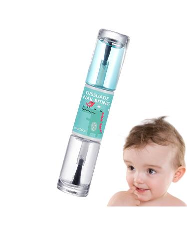 Wontool Bitter Nail Water - Kid's Bitter Tasting 10ml Liquid Polish 2 in 1 Design Nail Biting Stop Tool for Teenagers of All Ages Children Toddler and Adults