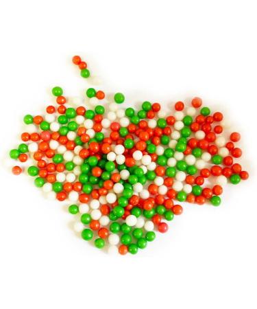 Twist Ingredients - Christmas 4mm Polished Pearls 1kg. Red Green and White polished sugar pearls ideal for all of your festive cakes and bakes. A real showstopper (Christmas 4mm polished) Xmas 4mm polished - Buy Online on SooperMarket.com