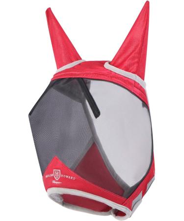 Harrison Howard CareMaster Pro Luminous Fine Mesh UV-Proof Fly Mask - Ruby (Small Pony) - Buy Online on SooperMarket.com