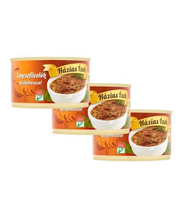 Hazias Izek Hungarian Lentil Stew With Sausage 400 g Pack of 3