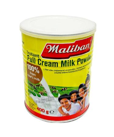 MALIBAN Instant Full Cream Milk Powder 400g TIN 100% Cow's Milk
