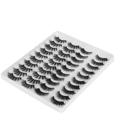 Buy 20 Pairs 6D False Eyelashes | Natural Thickening Soft Reusable Extensions (MC-12) for Stunning Eyes International Shipping Available - Buy Online on SooperMarket.com
