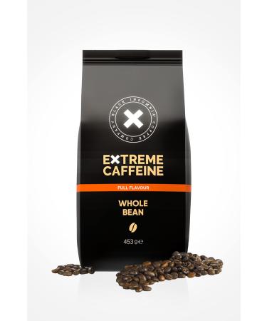 Black insomnia coffee beans extra strong i 1105mg caffeine per cup - strongest coffee in the world I 100% robusta coffee beans I espresso beans i acid -low i full dark roasting 453g full 453 g (1 Pack)