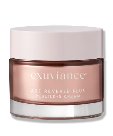 EXUVIANCE AGE REVERSE + Rebuild-5 Antiaging Moisturizer Cream with Shea Butter  Glycerin  Vitamin E  Peony Botanical  PHA  Aminofil  and MicroDiPeptide229  1.7 oz