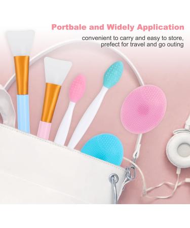 Buy WLLHYF 6-Piece Face Lip Mask Applicator Set | Silicone Brush for Exfoliating Cleansing & Removing Blackheads | Perfect Skin Care Tool for Women & Girls - International Shipping - Buy Online on SooperMarket.com
