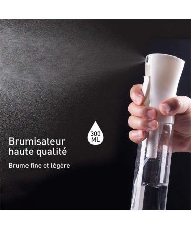 Hair Spray Bottle Spray Bottle for Hair Continuous Water Mist Trigger Sprayer for Hair Styling Plants Cleaning 300ml White - Buy Online on SooperMarket.com