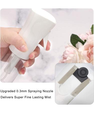 Suream 5.4oz Clear Continuous Mister Hair Spray Bottle - Refillable for Hair Styling, Gardening, Ironing - 160ml Clear Spray Bottle - Buy Online on SooperMarket.com